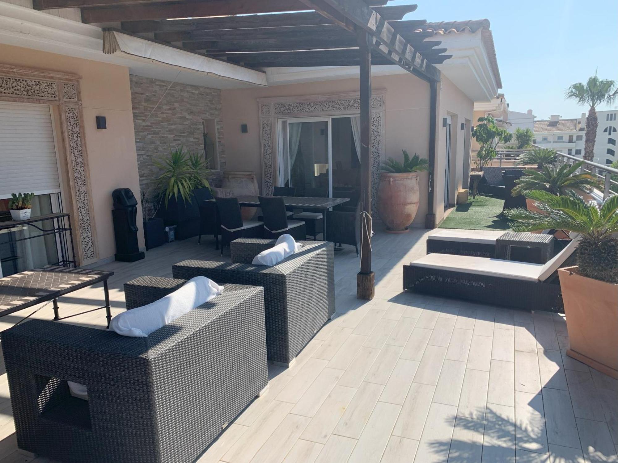 Penthouse - Residence La Mina - Albir Avec Wifi Gratuit El Albir Dış mekan fotoğraf